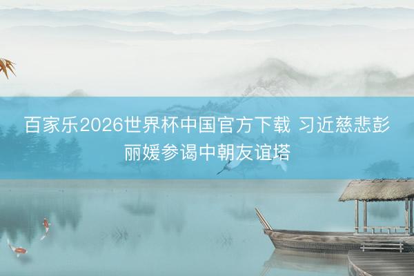 百家乐2026世界杯中国官方下载 习近慈悲彭丽媛参谒中朝友谊塔